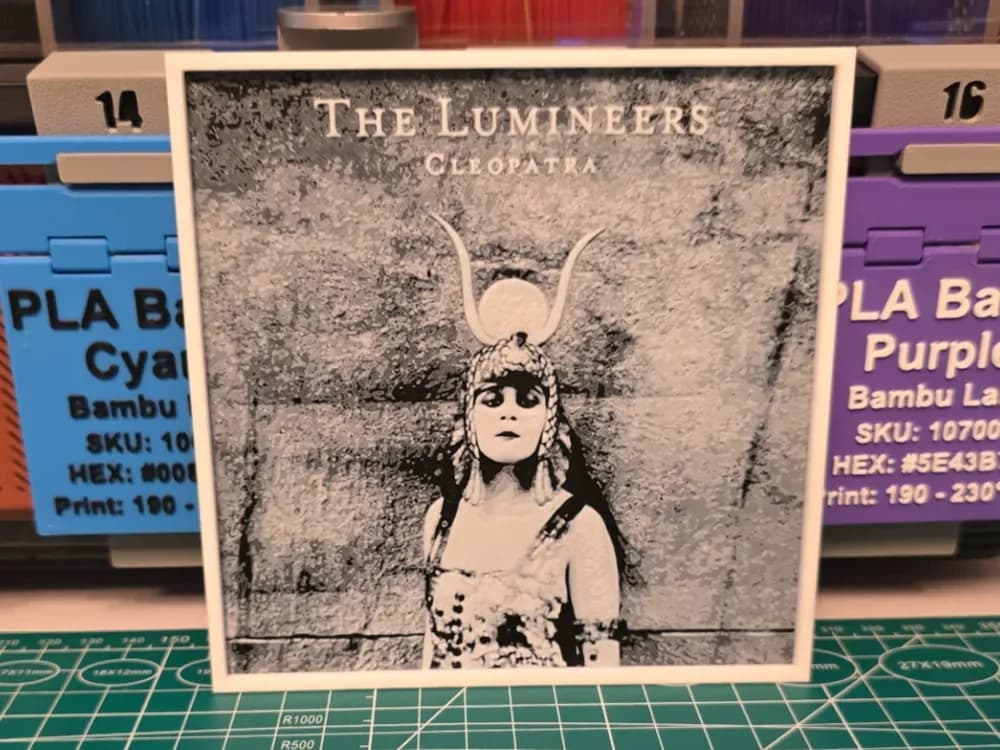 The Lumineers "Cleopatra" Album - Hueforge Art by Lumpy3D HueForge model: The Lumineers "Cleopatra" Album - Hueforge Art by Lumpy3D