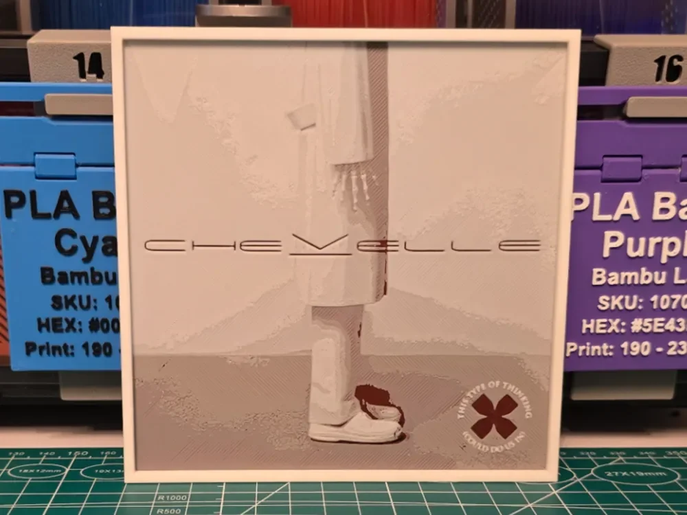 HueForge model: Chevelle "This Type of Thinking" Album - Hueforge by Lumpy3D