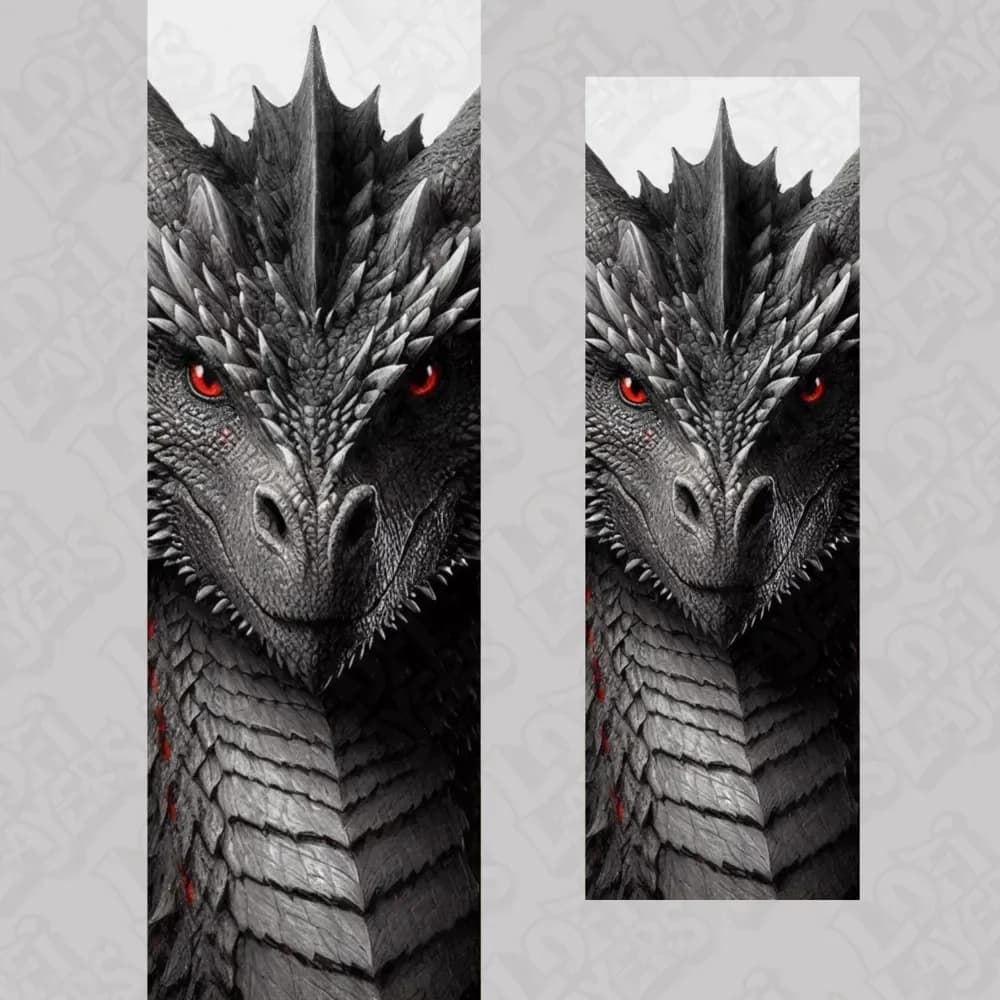 Game of Thrones Dragon Bookmark Hueforge by LoFi Layers HueForge model: Game of Thrones Dragon Bookmark Hueforge by LoFi Layers