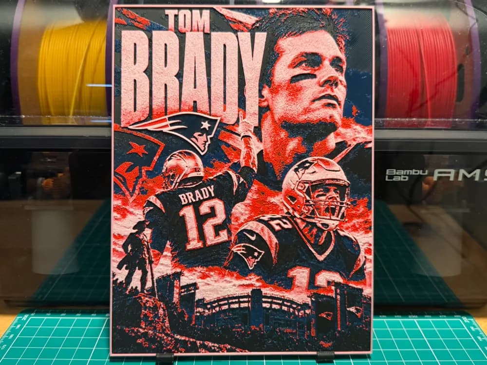 Tom Brady Poster HueForge Tom Brady Poster HueForge