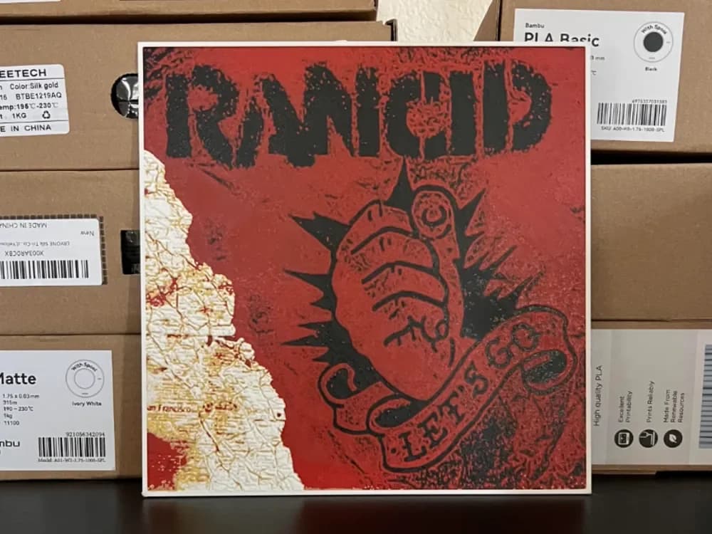 Rancid - Let's Go Hueforge by Estiv HueForge model: Rancid - Let's Go Hueforge by Estiv