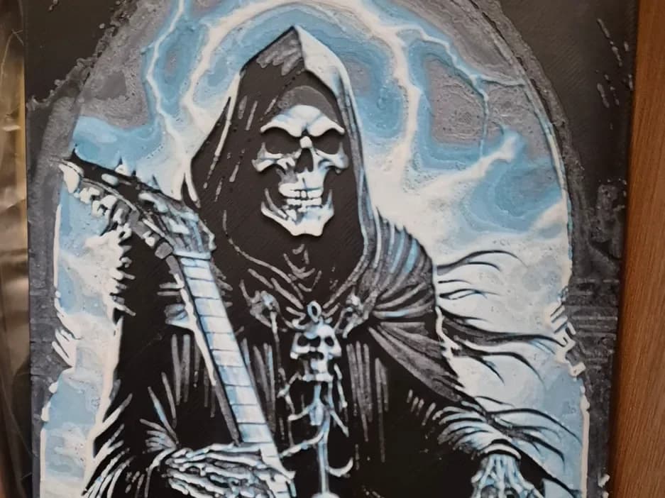 reaper guitar blue hueforge by Buntsta HueForge model: reaper guitar blue hueforge by Buntsta