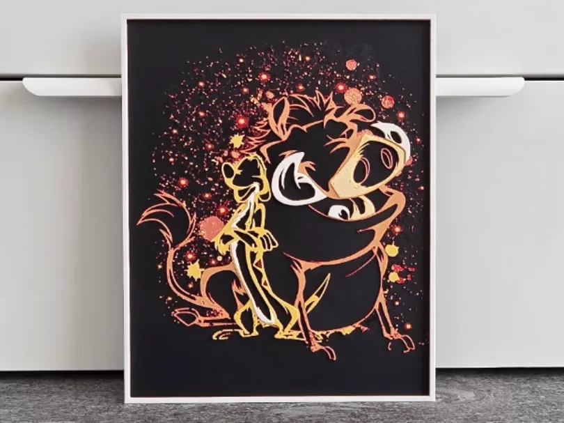 Disney Timon Pumbaa Hueforge by RIVY3Dprint HueForge model: Disney Timon Pumbaa Hueforge by RIVY3Dprint