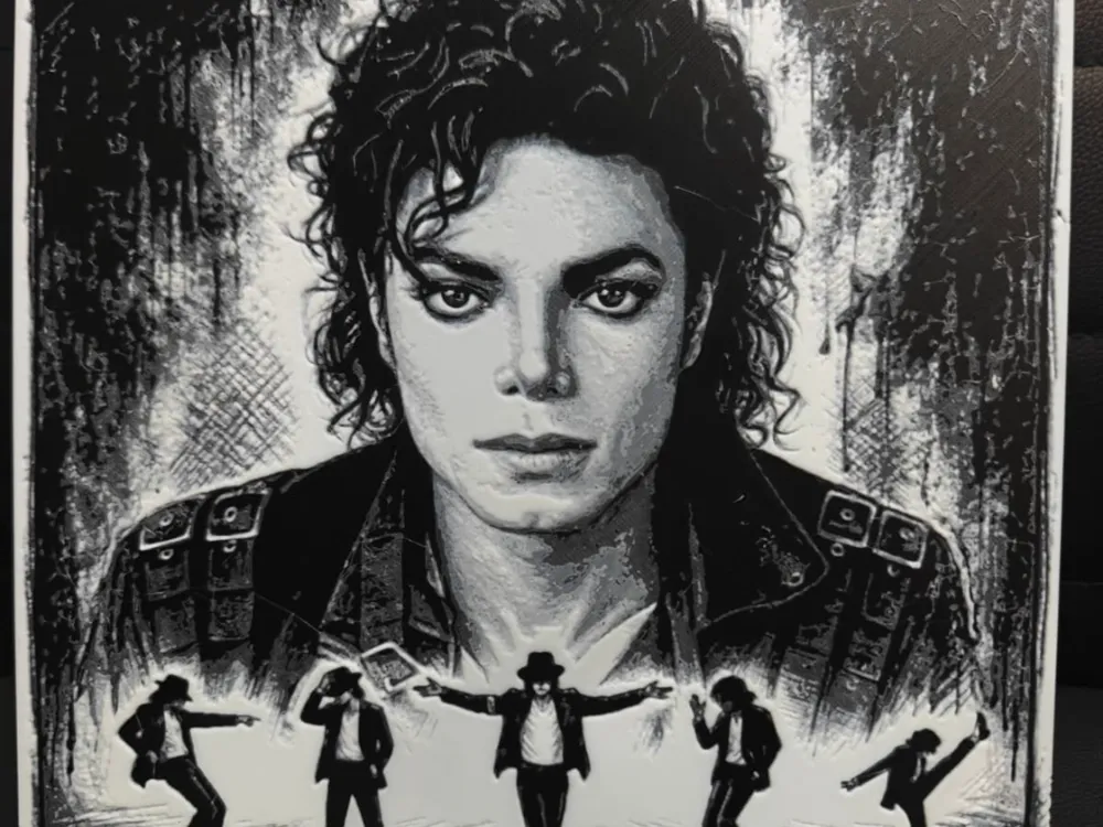 Michael Jackson NO AMS REQUIRED by TheHueforgeLady HueForge model: Michael Jackson NO AMS REQUIRED by TheHueforgeLady