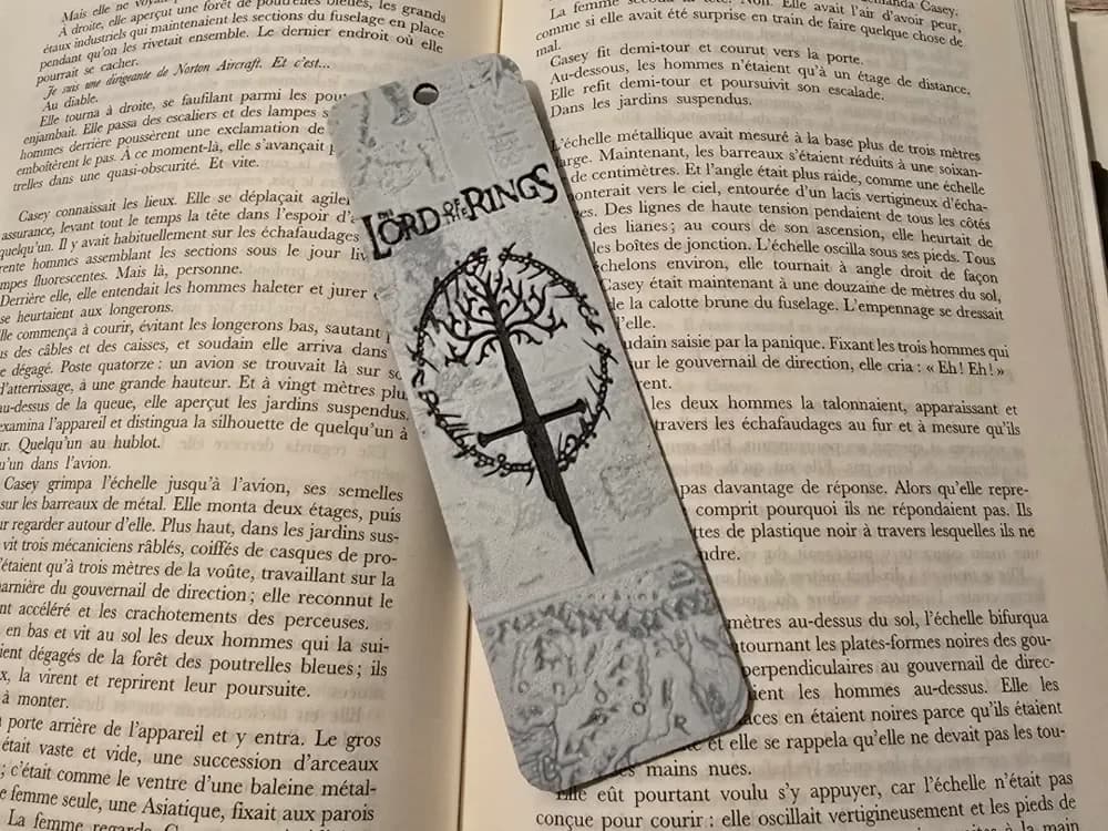 Bookmark Lord of the Rings by Kactus Fpv HueForge model: Bookmark Lord of the Rings by Kactus Fpv