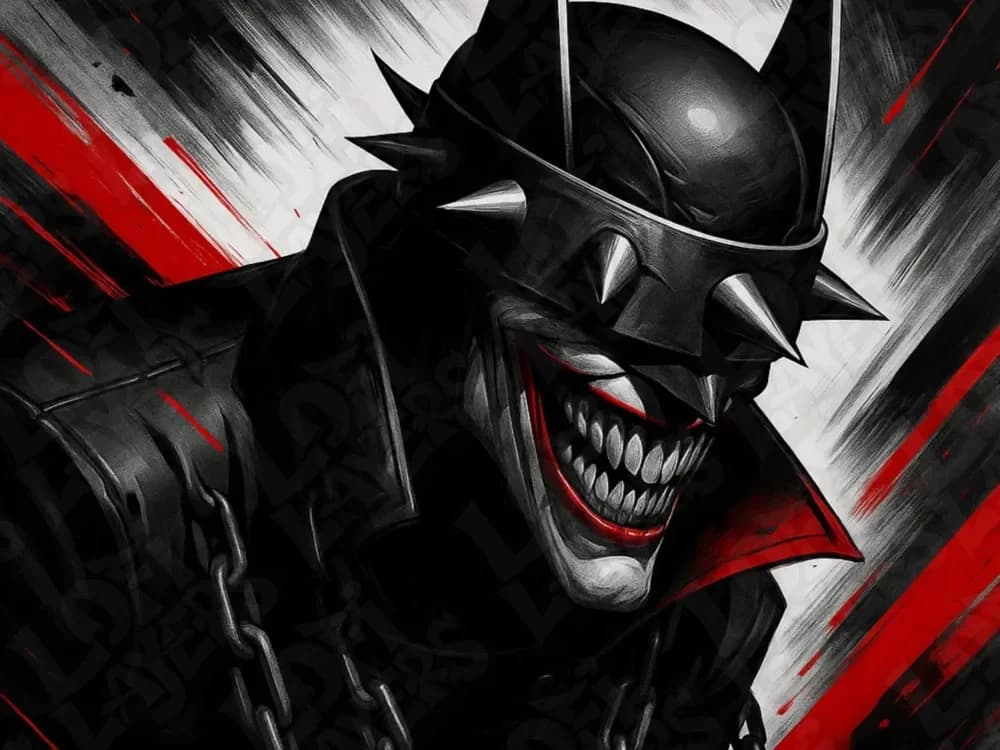 The Batman Who Laughs by LoFi Layers HueForge model: The Batman Who Laughs by LoFi Layers