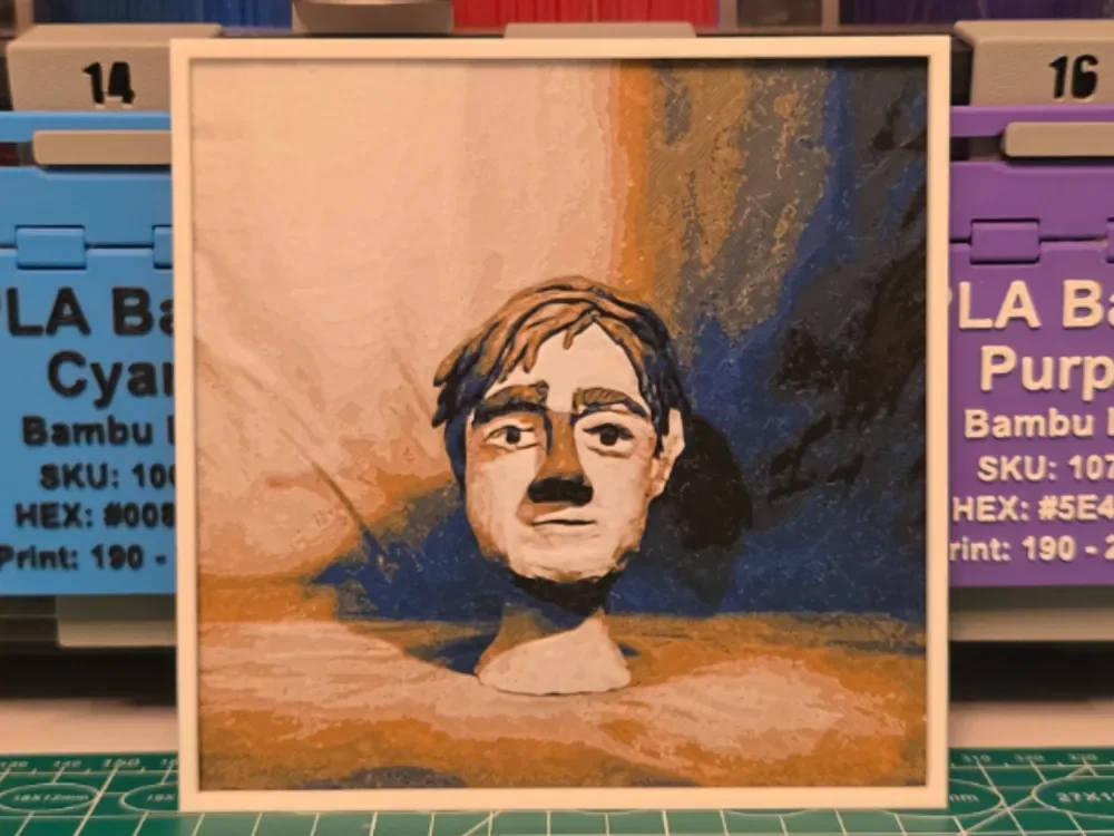 HueForge model: Dayglow "Fuzzybrain" Album - Hueforge Art by Lumpy3D