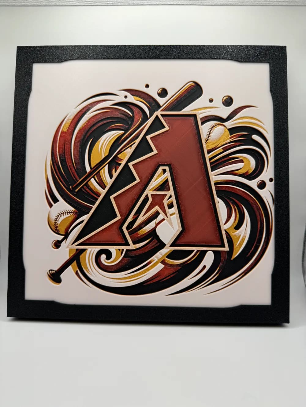 HueForge model: Arizona Diamondbacks - MLB Hueforge by Canadian Gamer