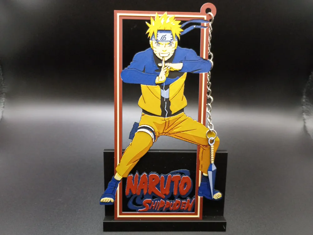 Naruto Charm Frame Bookmark by 3djd HueForge model: Naruto Charm Frame Bookmark by 3djd