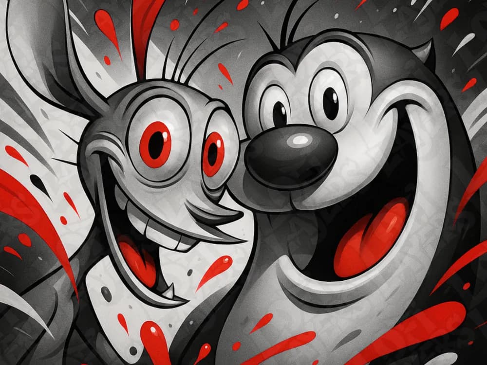 Ren & Stimpy Hueforge Ren & Stimpy Hueforge