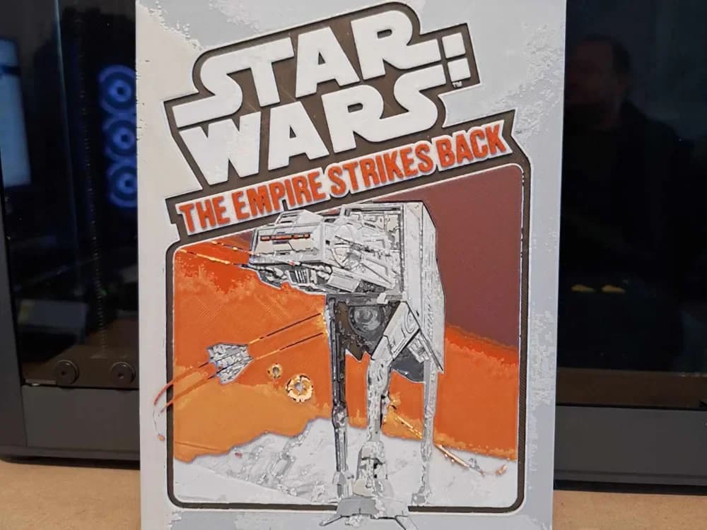 Star wars - The empire strikes back - Atari 2600 by 3dGlow HueForge model: Star wars - The empire strikes back - Atari 2600 by 3dGlow