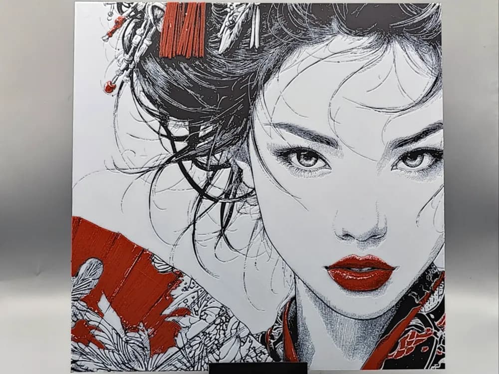 HueForge model: Scarlet Geisha by Sarge