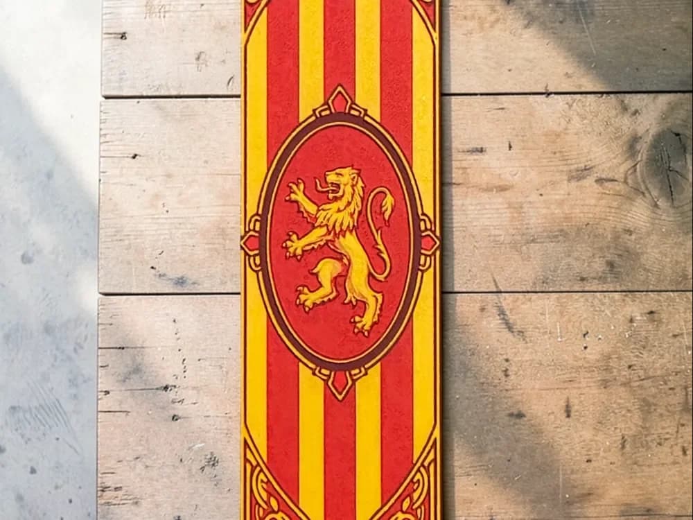 Gryffindor Hogwarts House Bookmark by The SkyLab 3D HueForge model: Gryffindor Hogwarts House Bookmark by The SkyLab 3D