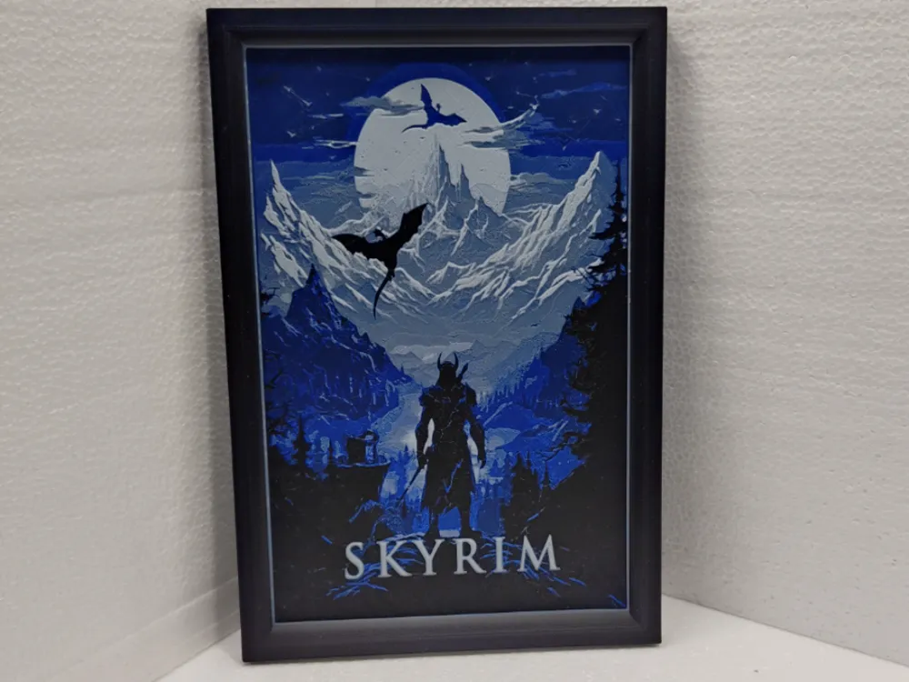 The Elder Scrolls V Skyrim by Asgar3D HueForge model: The Elder Scrolls V Skyrim by Asgar3D