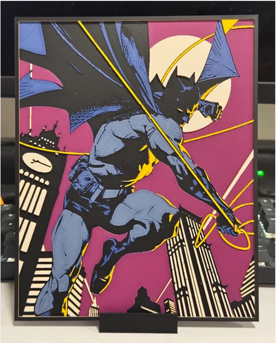 Batman: Gotham Knight by Strata Prints HueForge model: Batman: Gotham Knight by Strata Prints