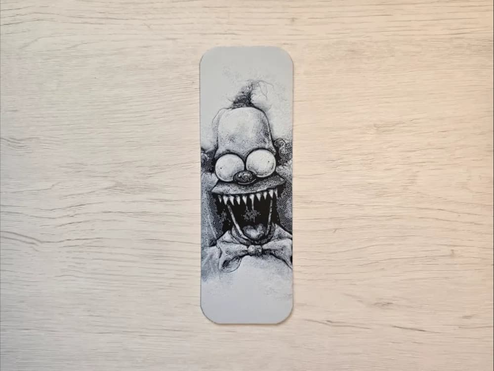 Krusty Halloween Bookmark by Atrus Design HueForge model: Krusty Halloween Bookmark by Atrus Design