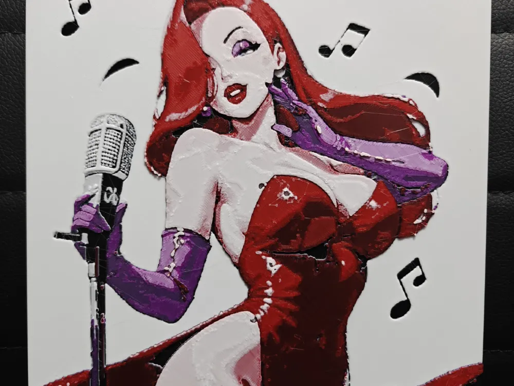Jessica Rabbit by TheHueforgeLady HueForge model: Jessica Rabbit by TheHueforgeLady