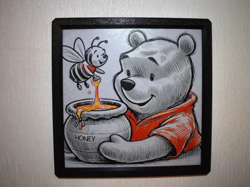 Winnie the Pooh Hueforge by Chris B HueForge model: Winnie the Pooh Hueforge by Chris B
