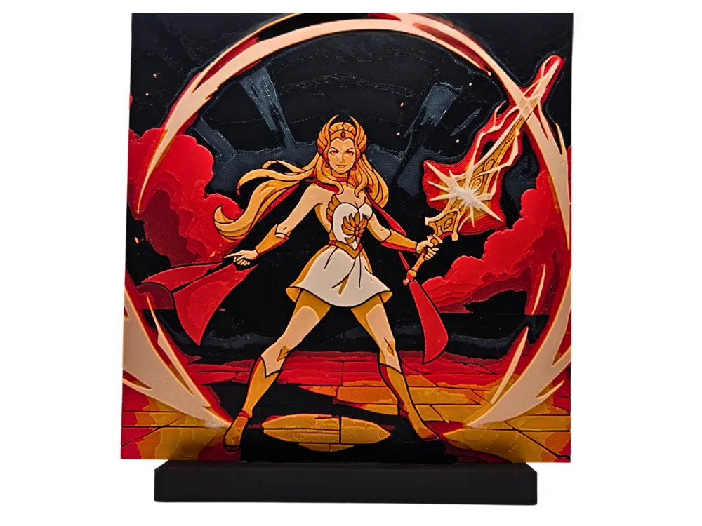 She-Ra Princess of Power (Masters of the Universe) by BusyKikiBee HueForge model: She-Ra Princess of Power (Masters of the Universe) by BusyKikiBee