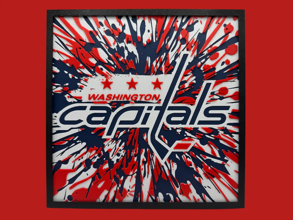 Washington Capitals - NHL Series 2 by Canadian Gamer HueForge model: Washington Capitals - NHL Series 2 by Canadian Gamer