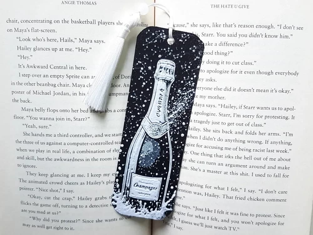 Bookmark, Champagne, Hueforge Bookmark, Champagne, Hueforge