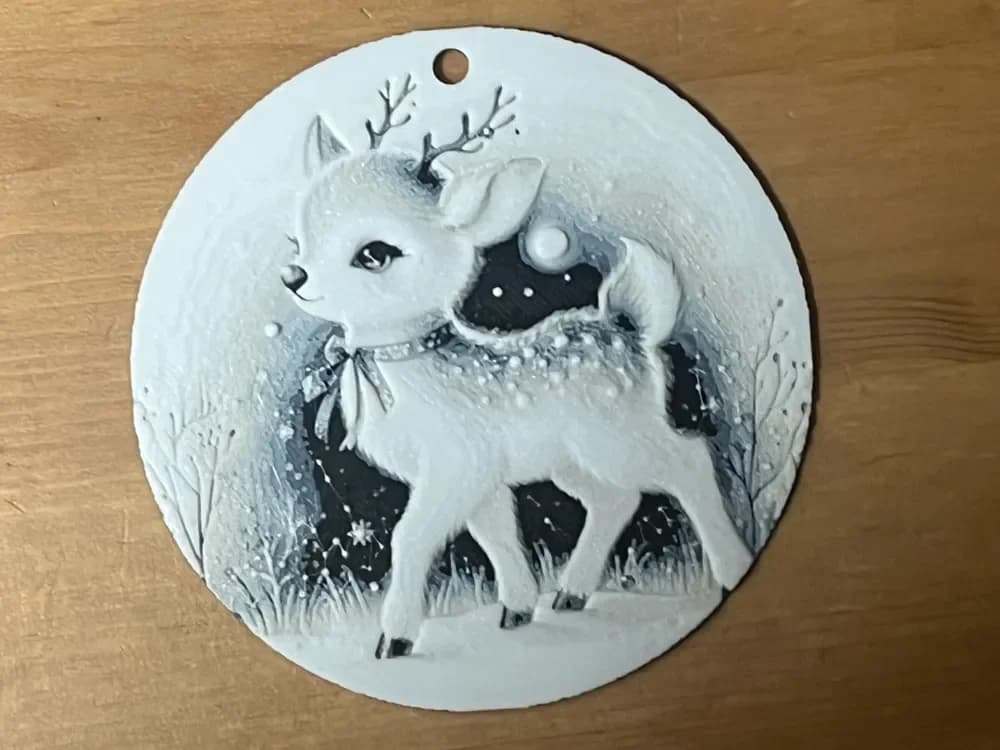 reindeer bauble by Morganja HueForge model: reindeer bauble by Morganja