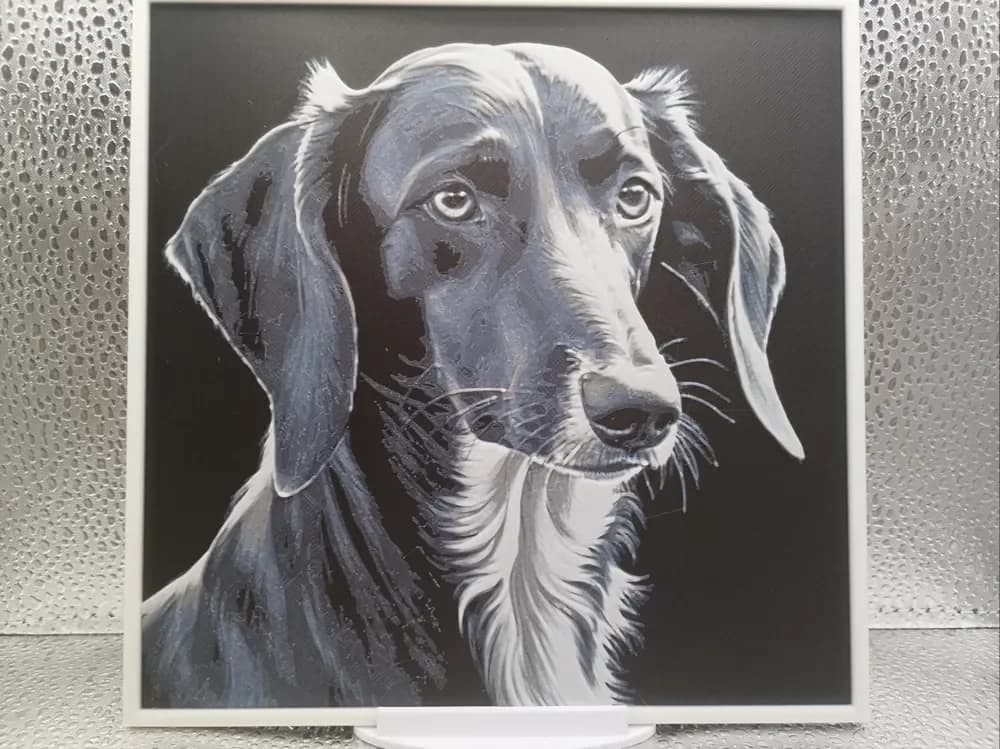 Silken Windhound hueforge by Borishotch Industries HueForge model: Silken Windhound hueforge by Borishotch Industries