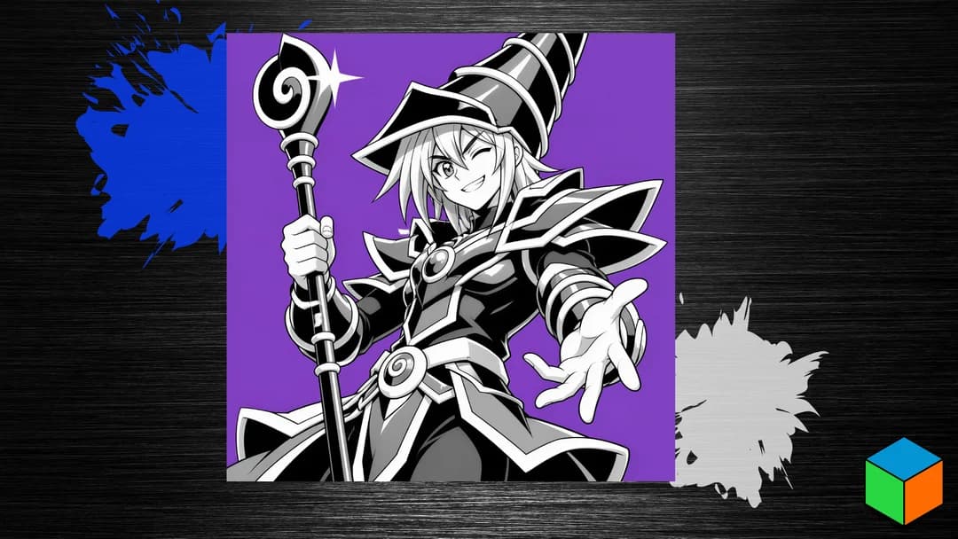 4 Filaments, 1 Legend: Dark Magician Is Here by 3D Prints By Vic HueForge model: 4 Filaments, 1 Legend: Dark Magician Is Here by 3D Prints By Vic