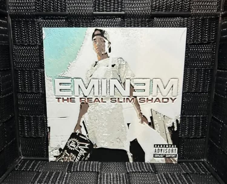 Hueforge Music Poster - Eminem Real Slim Shady - by JoDau HueForge model: Hueforge Music Poster - Eminem Real Slim Shady - by JoDau