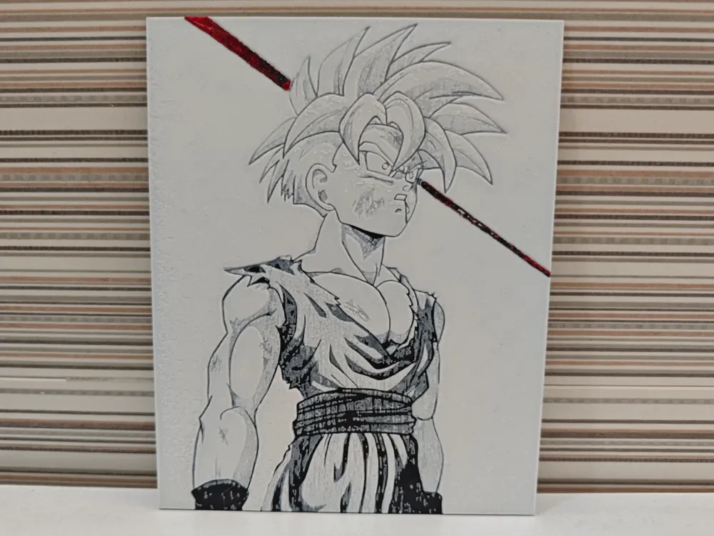 Hueforge Son Gohan by Litolunar HueForge model: Hueforge Son Gohan by Litolunar