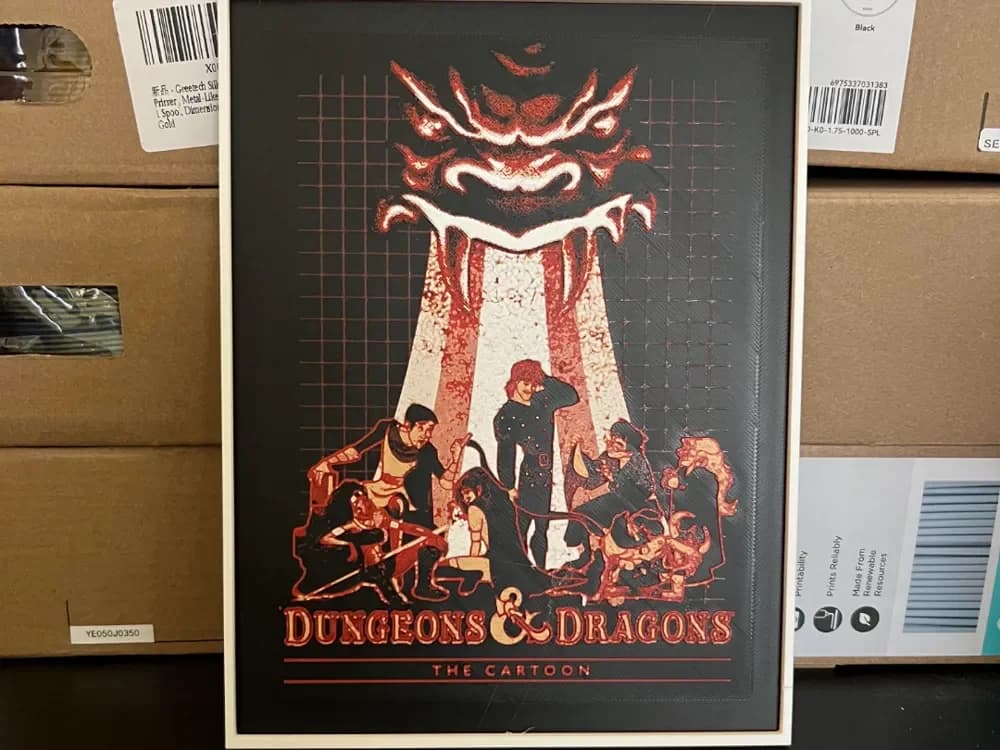 Dungeons and Dragons Cartoon by Estiv HueForge model: Dungeons and Dragons Cartoon by Estiv