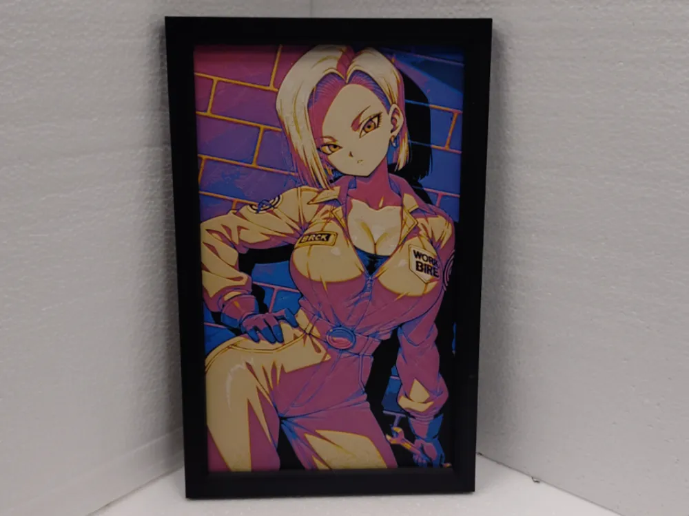 Dragon Ball C18 by Asgar3D HueForge model: Dragon Ball C18 by Asgar3D