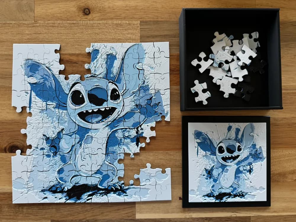 PUZZLE - Stitch by Canadian Gamer HueForge model: PUZZLE - Stitch by Canadian Gamer