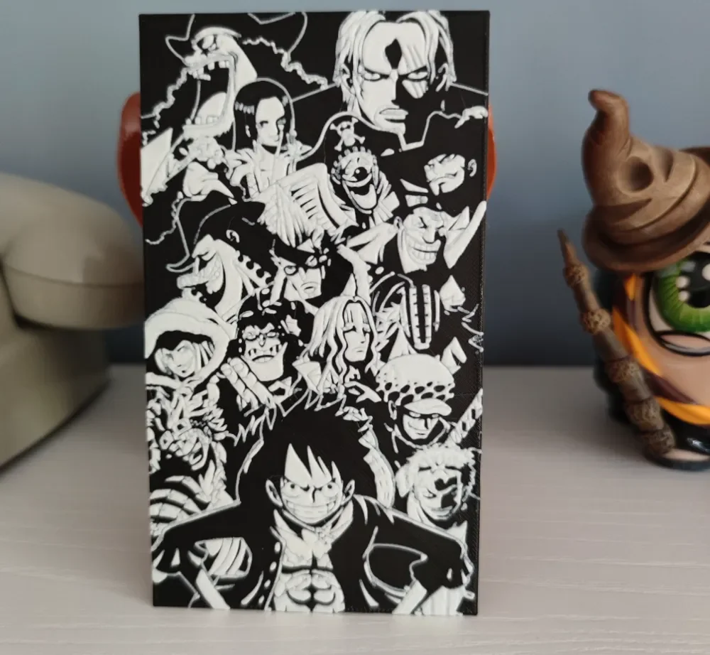 One Piece Hueforge Crew by Litolunar HueForge model: One Piece Hueforge Crew by Litolunar