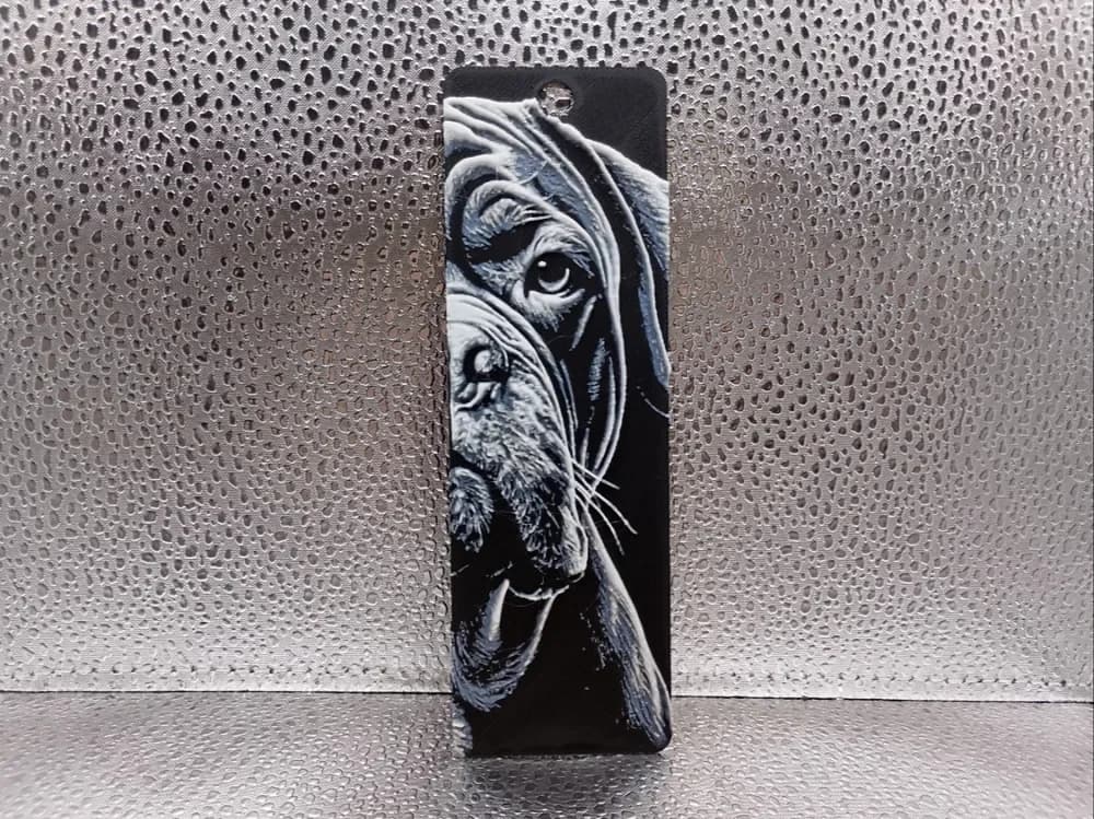 Dogue de Bordeaux Bookmark – Hueforge by Borishotch Industries HueForge model: Dogue de Bordeaux Bookmark – Hueforge by Borishotch Industries