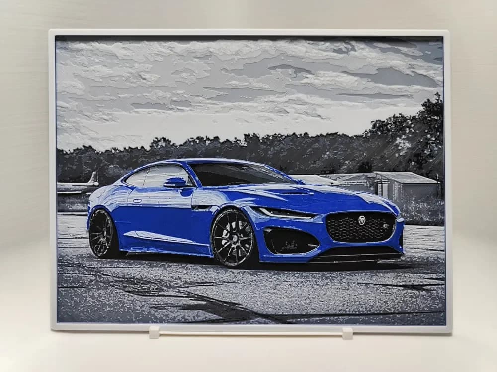 HueForge model: Jaguar F-Type - Hueforge by BeaN