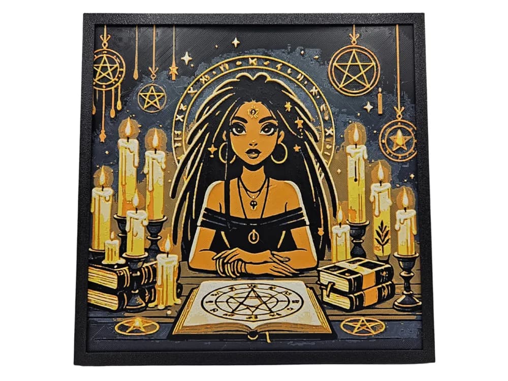 HueForge model: Mystic Beauty by BusyKikiBee