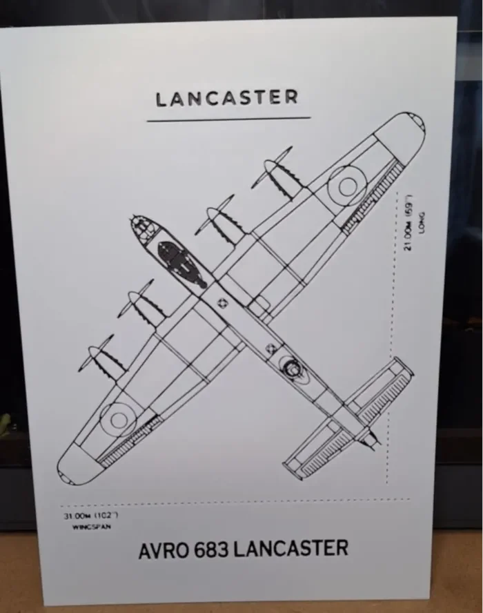 Avro Lancaster 683 hueforge by 3dGlow HueForge model: Avro Lancaster 683 hueforge by 3dGlow
