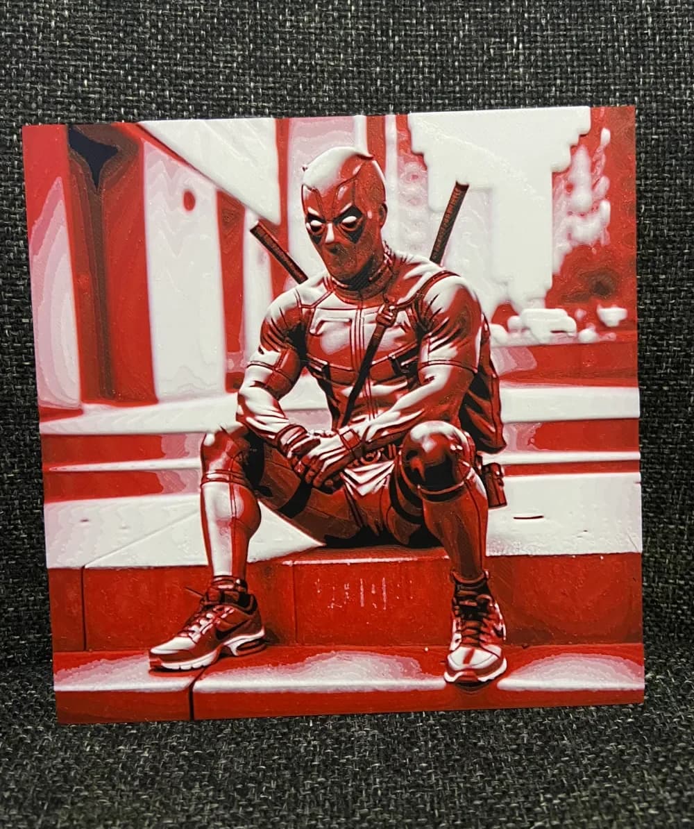 Deadpool wearing Nike tn's by Morganja HueForge model: Deadpool wearing Nike tn's by Morganja