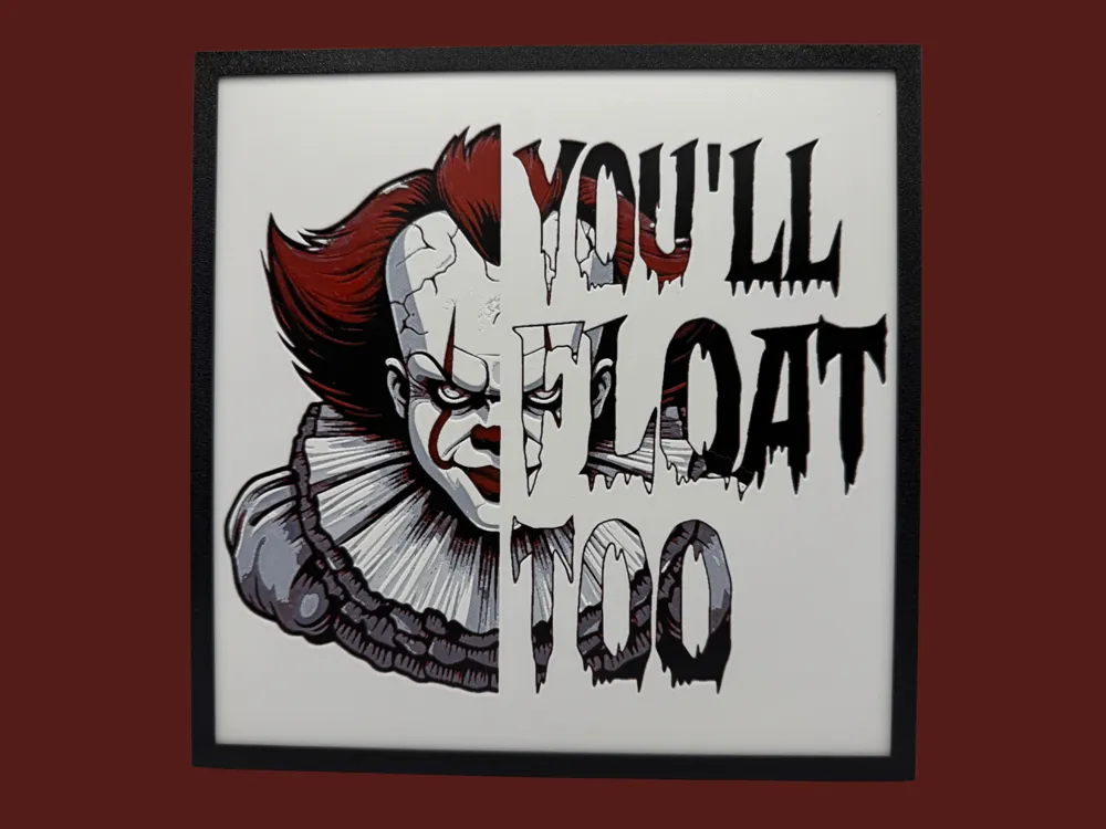 HueForge model: Pennywise - You'll Float Too by Canadian Gamer