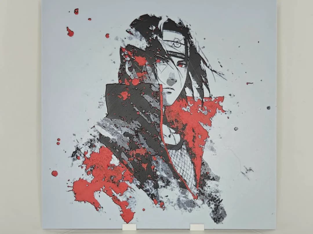 Updated Graffiti Itachi Hueforge by 3Ree Printing HueForge model: Updated Graffiti Itachi Hueforge by 3Ree Printing
