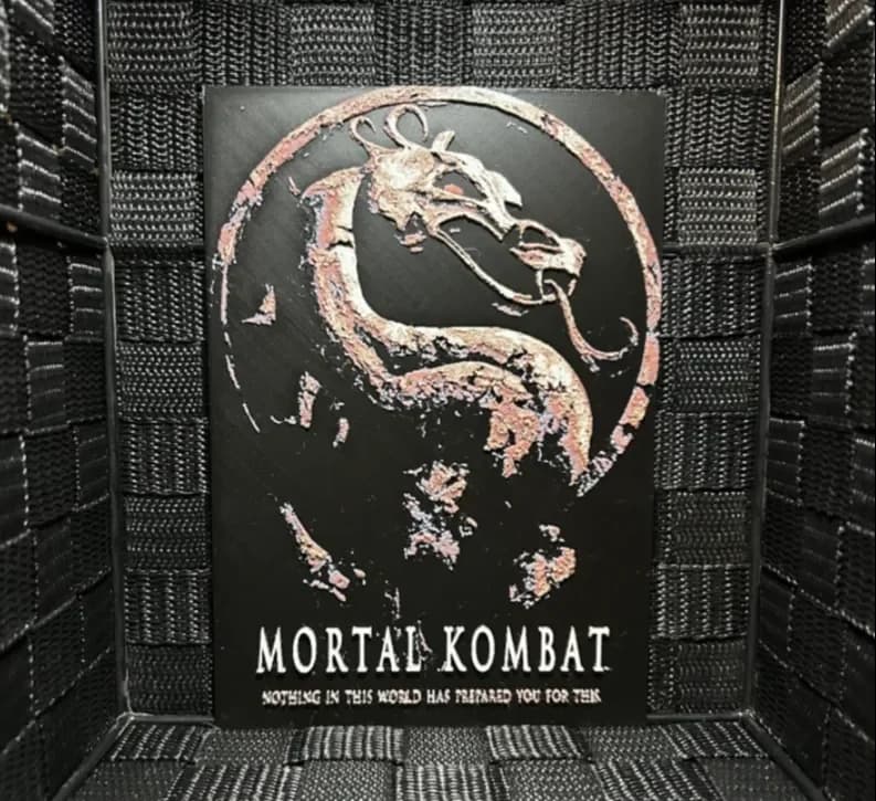 Hueforge Movie Poster - Mortal Kombat - by JoDau HueForge model: Hueforge Movie Poster - Mortal Kombat - by JoDau