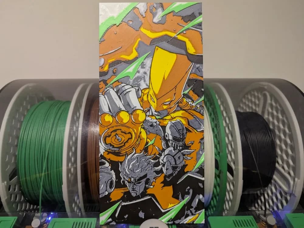 Jojo's Bizzare Adventure: The World Hueforge by Razel HueForge model: Jojo's Bizzare Adventure: The World Hueforge by Razel