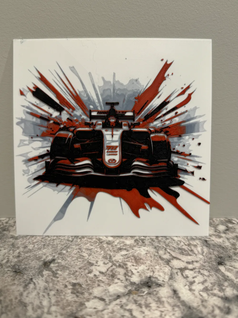 HueForge model: Formula 1 Car - Hueforge 150x150 by Canadian Gamer