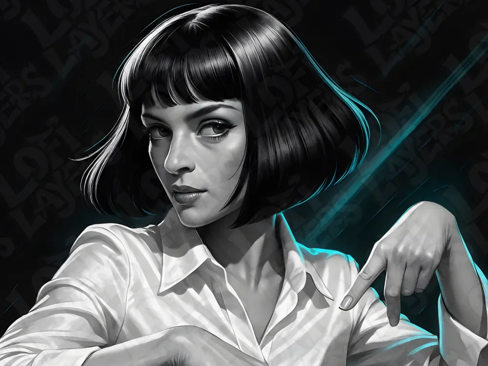 Mia Wallace Hueforge by LoFi Layers HueForge model: Mia Wallace Hueforge by LoFi Layers