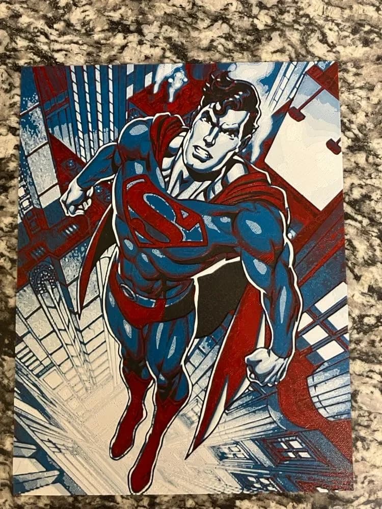 Superman includes a1 mini (HueForge print) Superman includes a1 mini (HueForge print)