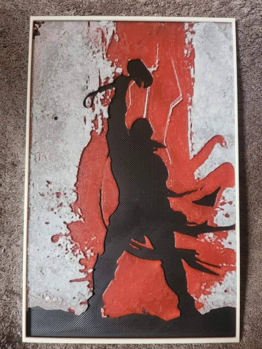 Thor Poster Vintage - HueForge Thor Poster Vintage - HueForge