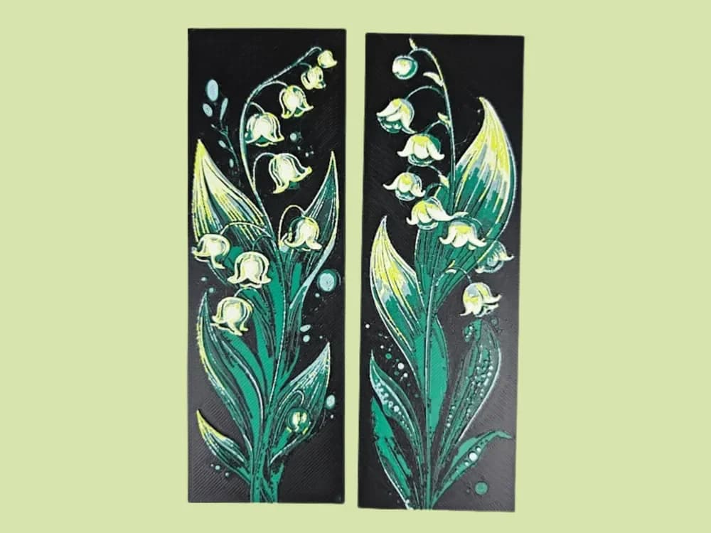 Lily of the Valley Floral Bookmarks Lily of the Valley Floral Bookmarks