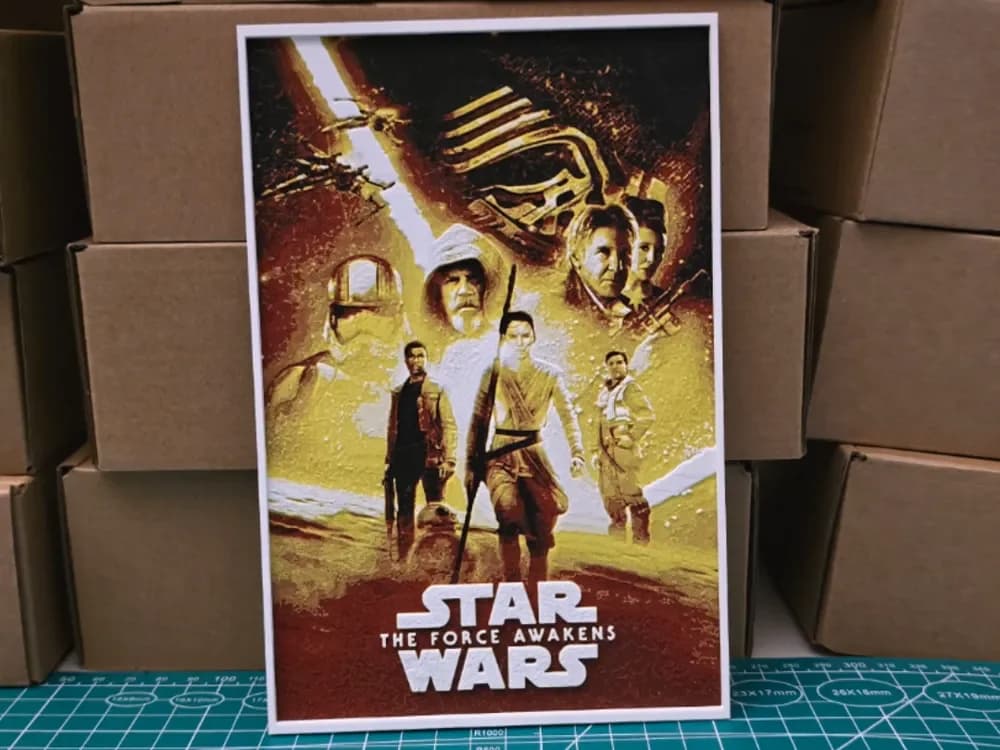 HueForge model: Star Wars VII The Force Awakens - Hueforge Art by Lumpy3D