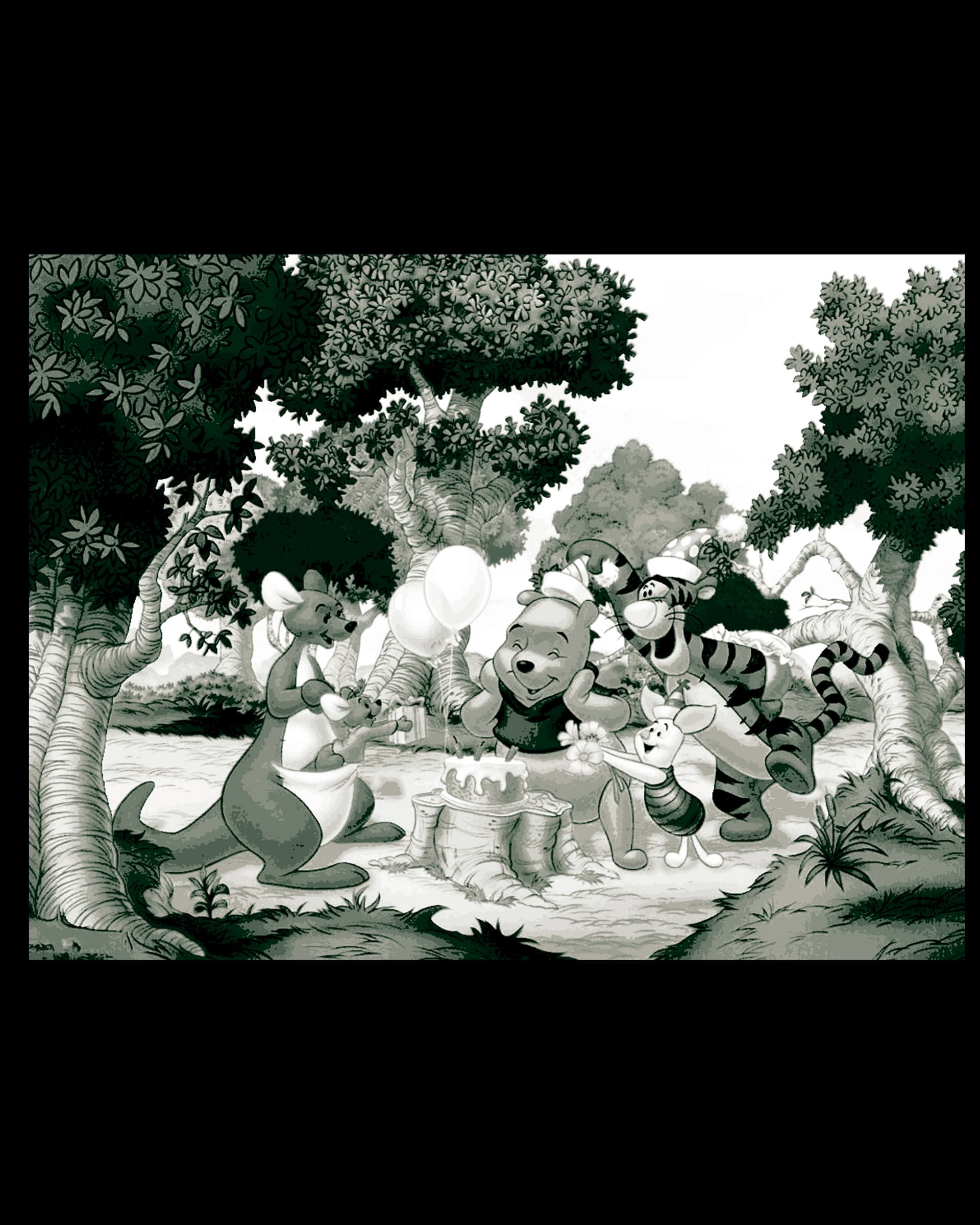 Its WInnie the Pooh's birthday party with Friends - Hueforge art Its WInnie the Pooh's birthday party with Friends - Hueforge art